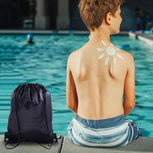 Customizable Lightweight Drawstring Backpack Set - Perfect for Gym & Travel - Picture 7 of 7